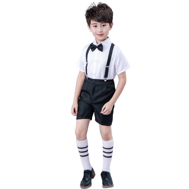 Liuyi Children's Belt Pants Performance Serving Boys Kindergarten Primary and Middle School Student Chorus Clothing Piano Host Dresses