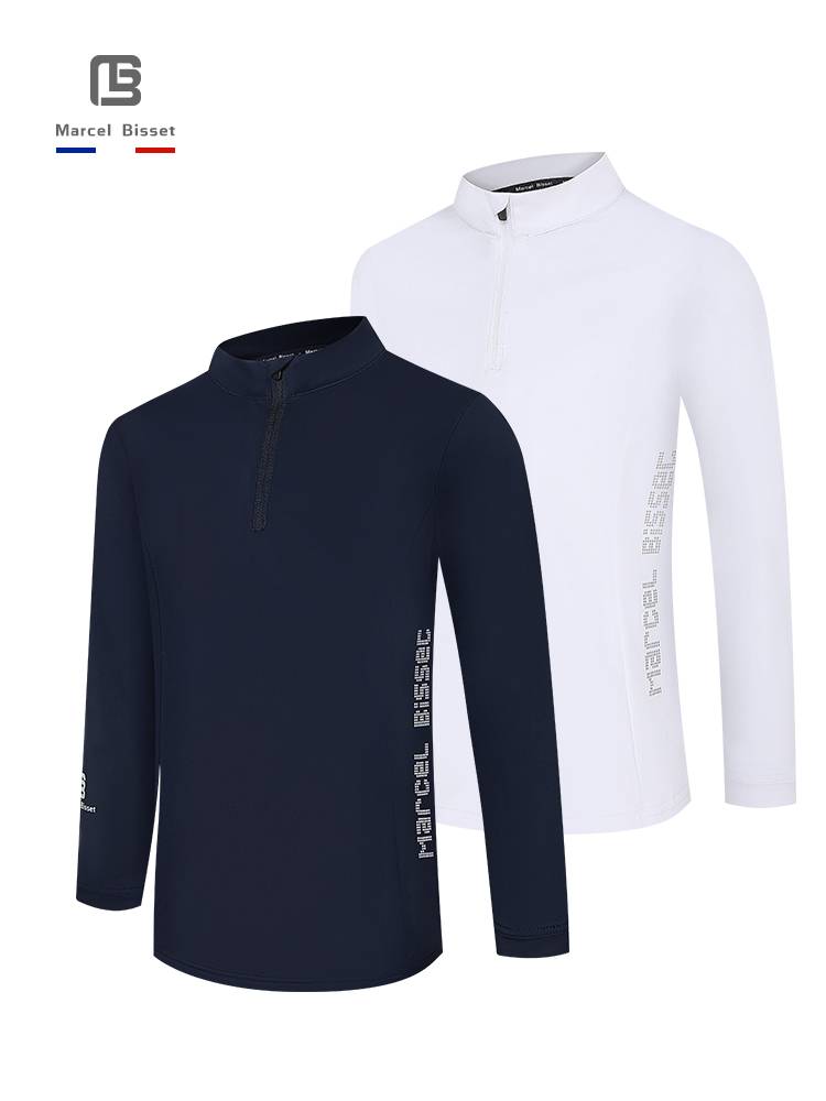 New Children's Equestrian Top Spring and Summer Riding Long Sleeve Terry Tie Children's Cavaliers Series Walling Series Long Sleeve 122
