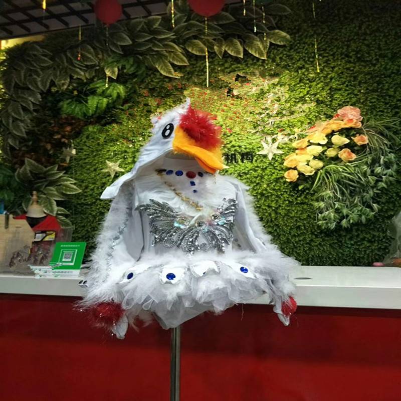 New children's chanting goose dance performance service children's big white goose performance clothes animal -shaped cartoon clothing dance service