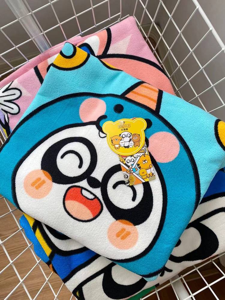 Children's bath towel cloak, bathrobe, wearing boys, girls, babies, swimming, bathing, towels fast dry sand towel