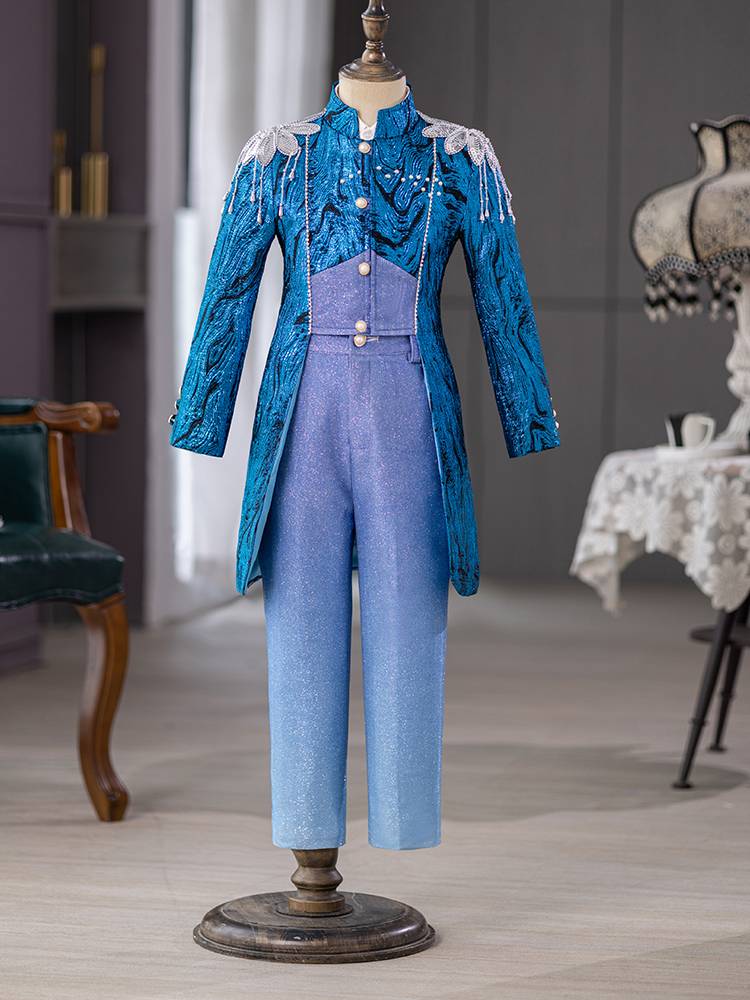 Children's suit suit Boys Walking Tide 2024 New high -end model stage host piano performance service