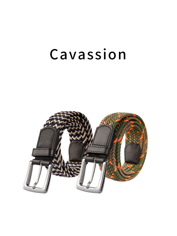 Cavassion elastic woven equestrian belt four -color optional 8112011