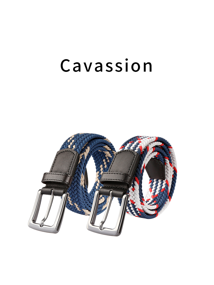 Cavassion elastic woven equestrian belt four -color optional 8112011