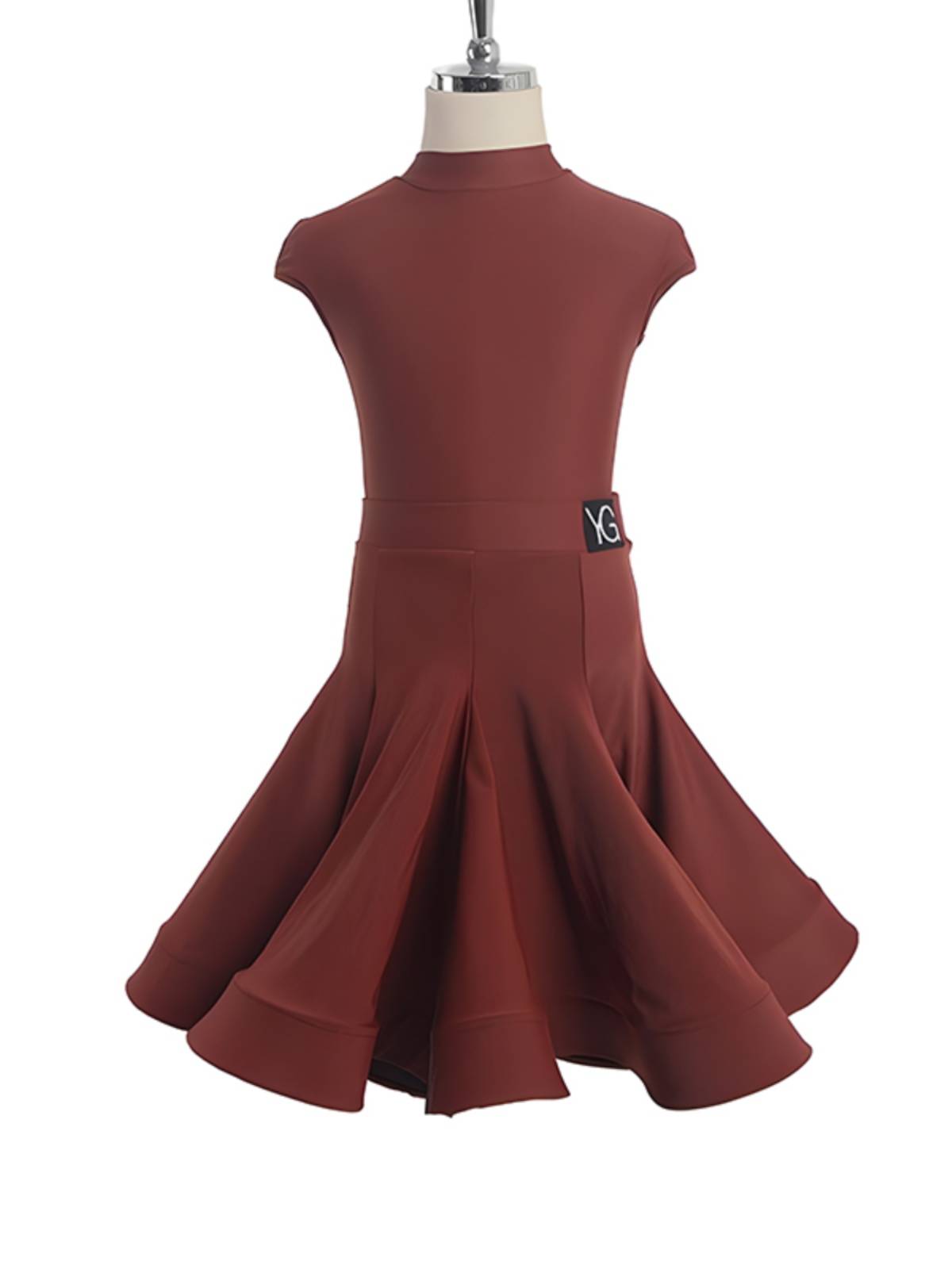 Children's new Latin dance competition stipulates that children in children autumn and winter custom examination class service bright leather long sleeve set