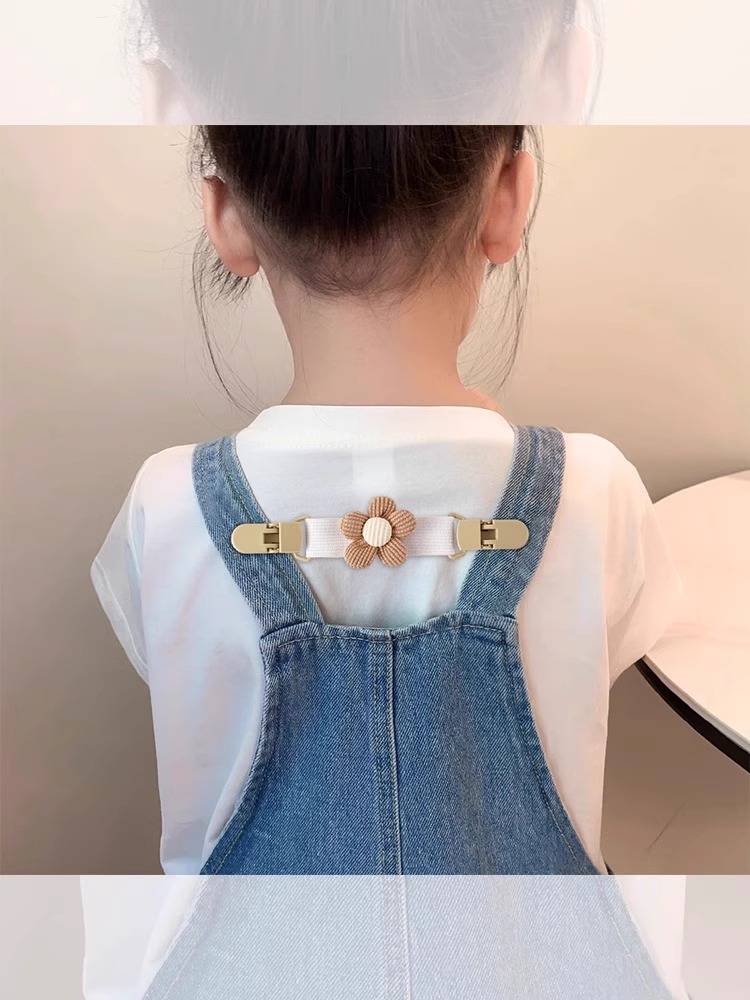 Belt trousers anti -shoulder artifact children baby fixed clip cartoon elastic anti -slip clip 2024 new anti -slip shoulder