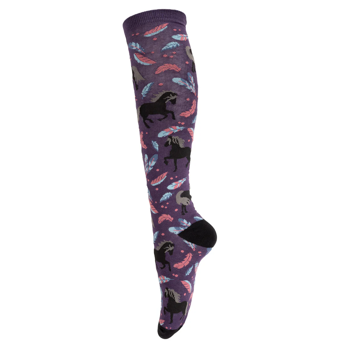Purple with feathers