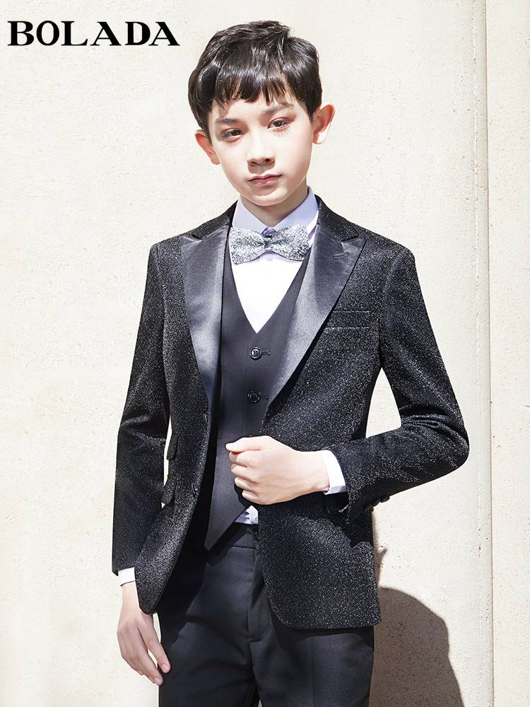 Boys suit suit Children's dress Summer Host Watching Piano Performance Service Boy Youth Performance Service