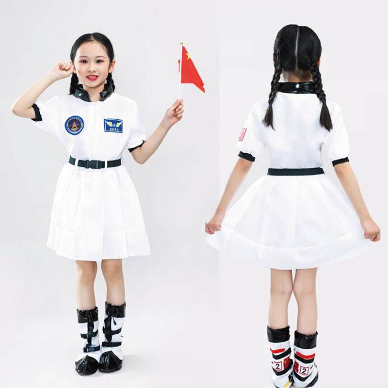 Children's Space Aerospace Service Men and Girls Aviation Clothing Technology Aerospace Career Professional Services Performance Performance Performance