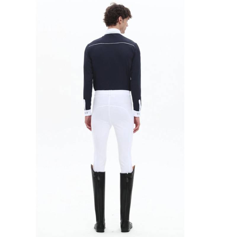 Spring and summer horselike T -shirt Equestrian competition training clothing men's long -sleeved top riding shirts lightly dry clothes