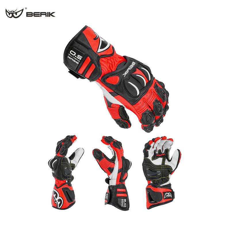 Berik big eye ride gloves motorcycle competitive long gloves race -level anti -drop carbon fiber men's gloves