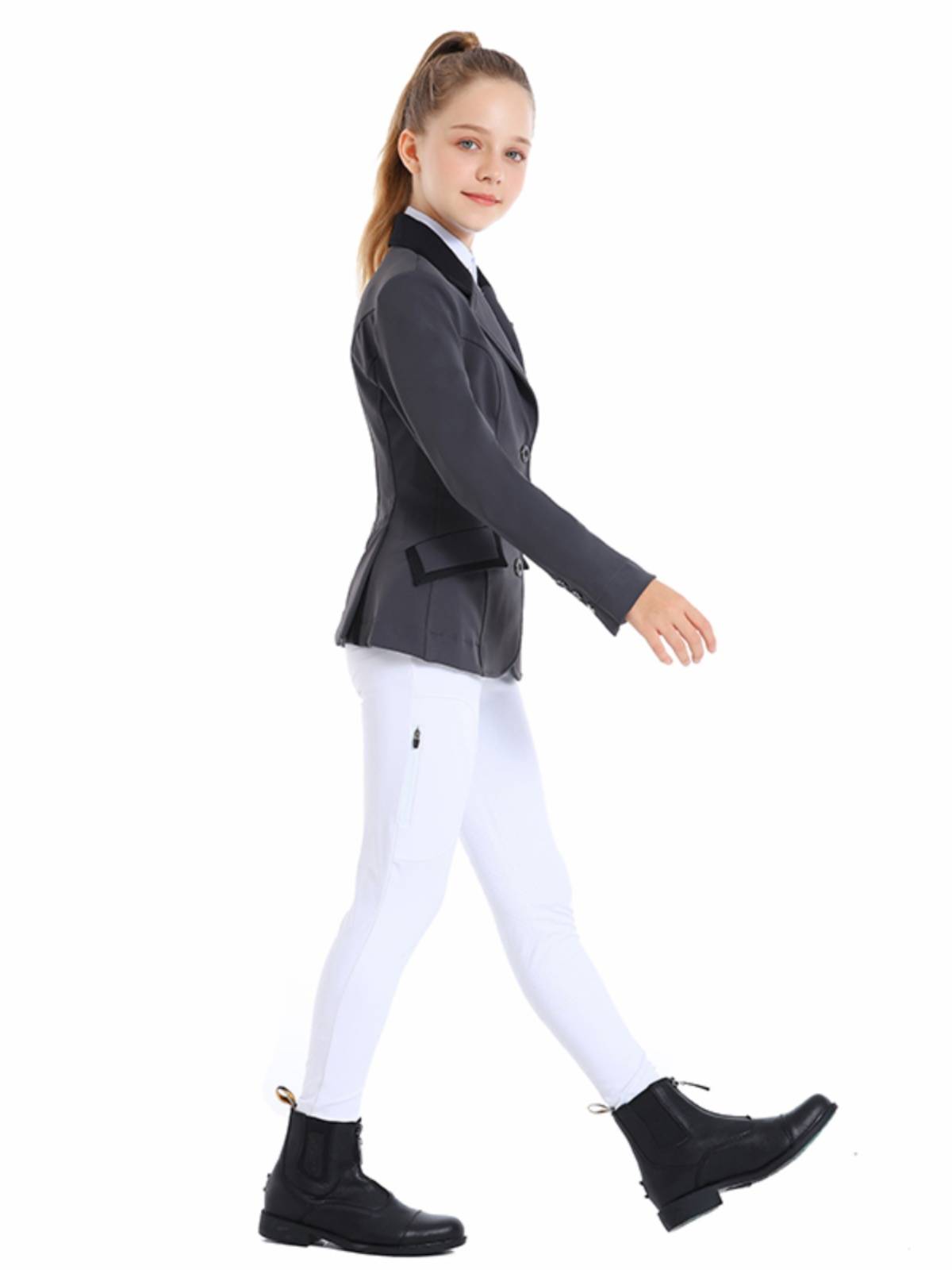 Children's spring and summer equestrian suit slim professional competition service high bombs training training riding clothes rider clothes jacket