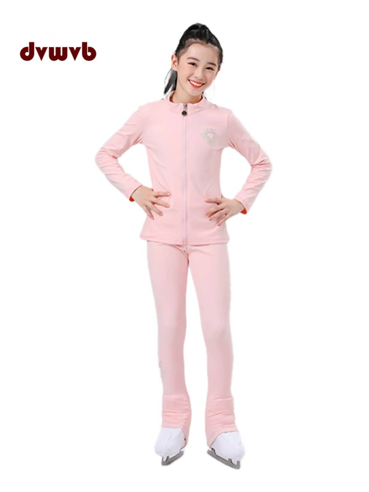Falter skating flower sliding warmth training suit skating suit skating clothing upgrade fabric children adult women's set A1