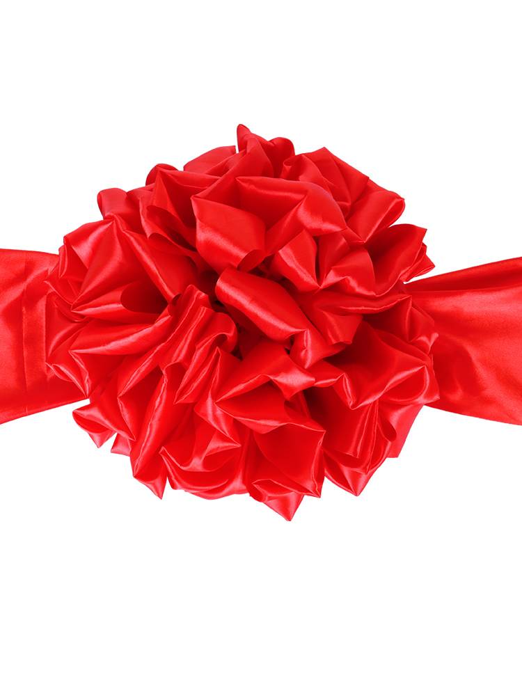 Big Red Flower Ball Motors Delivery New Car Big Red Flower Commendation Silk Wedding Wedding Hydma Opening Celebration Caps Crusher Flower Ball