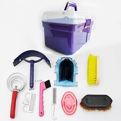 10 sets of purple toolboxes
