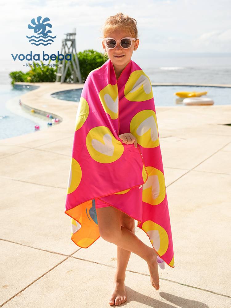 Vodabeba bath towel beach towel absorbing fast dry towels, water absorption big bathrobe swimming seaside children adults