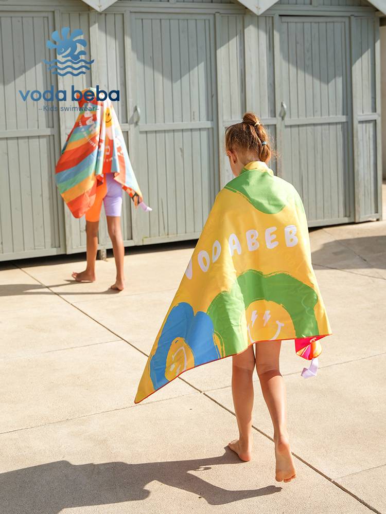 Vodabeba bath towel beach towel absorbing fast dry towels, water absorption big bathrobe swimming seaside children adults