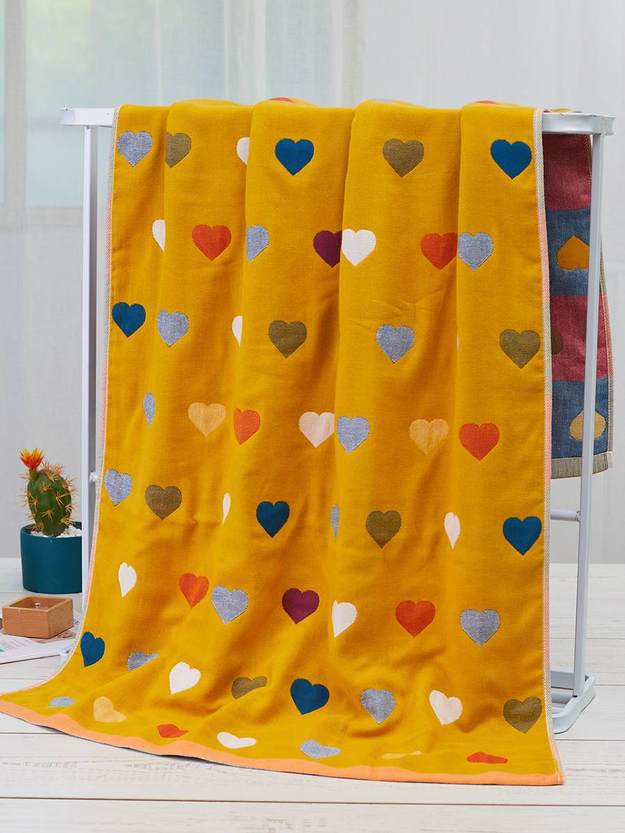 Pure cotton gauze bath towel four layers of large towels absorb water, cotton does not drop hair, children's house men and women adults bathing towels