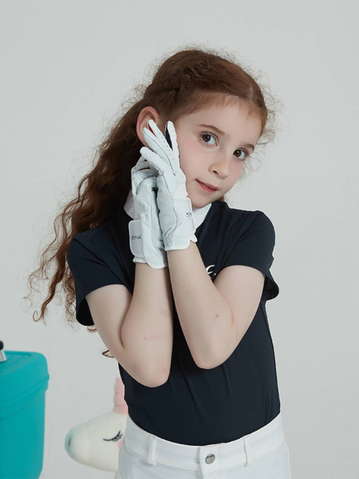 EPONA sheepskin gloves adults, boys, children, and children, the same equestrian glove competition training equipment