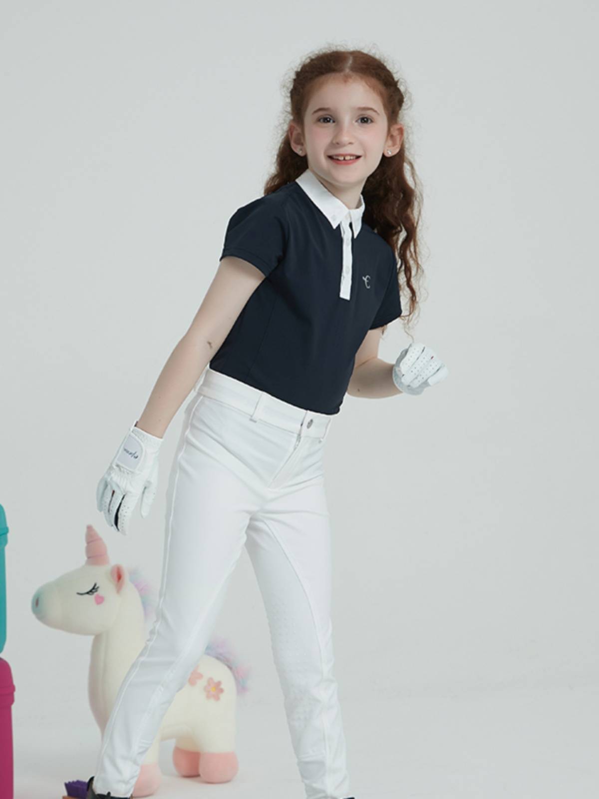 EPONA sheepskin gloves adults, boys, children, and children, the same equestrian glove competition training equipment