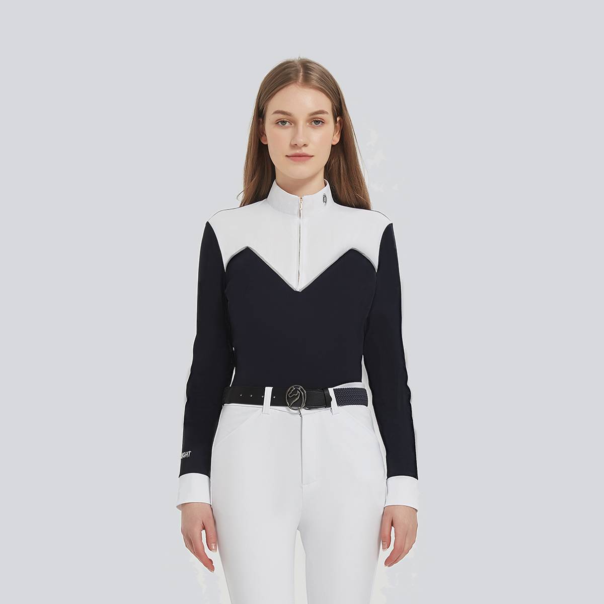 Children's adult equestrian horse riding T -shirt ladies riding long -sleeved equestrian clothing competition top equipment