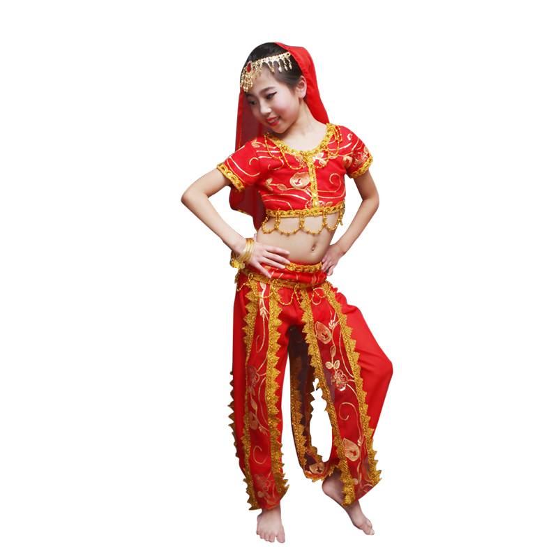 Children's Indian Dance Performance Services Xinjiang Dance Performance Service Girls Belly Dance Costumes Children's National Dance Service