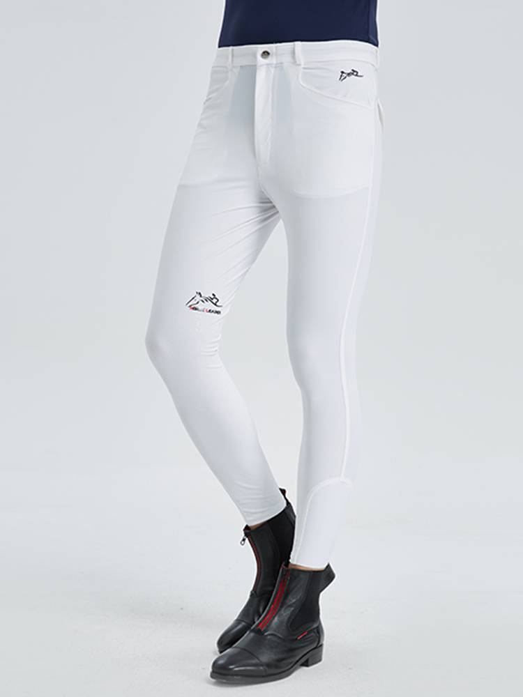 Men's equestrian pants in summer ultra -thin breathable and elastic quick -drying Silicon rubber pants thin equestrian clothes with horse pants