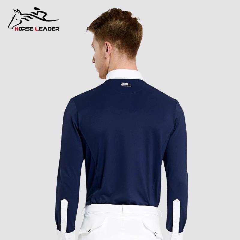 Horseleader Four Seasons Equestrian T -shirt Long Sleeve Equestrian Equipment Speed drying and breathable competition training suit