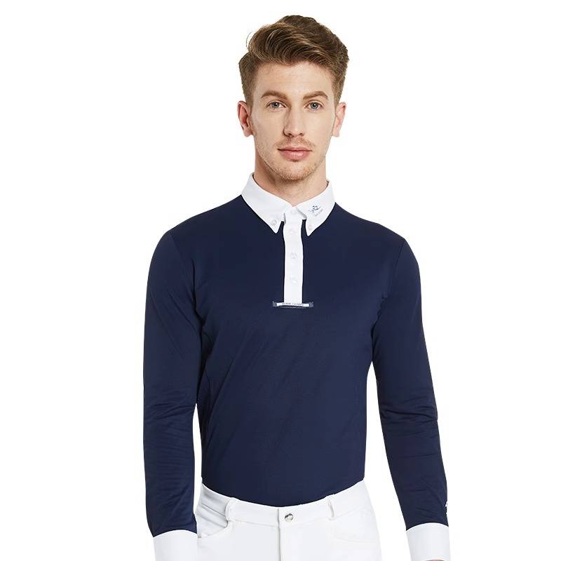 Horseleader Four Seasons Equestrian T -shirt Long Sleeve Equestrian Equipment Speed drying and breathable competition training suit