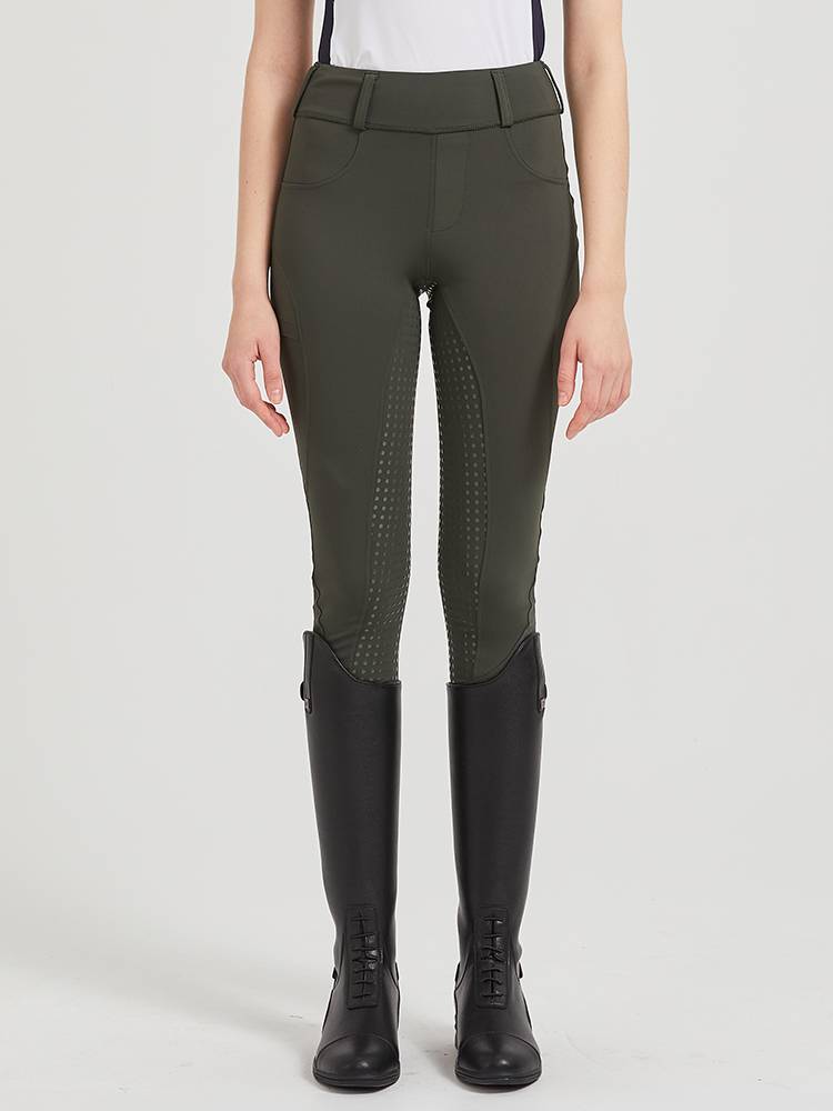 Spring and summer riding pants female all silicon glue horses horses horse pants riding, breathable high bomb high -waisted horse pants riding equipment