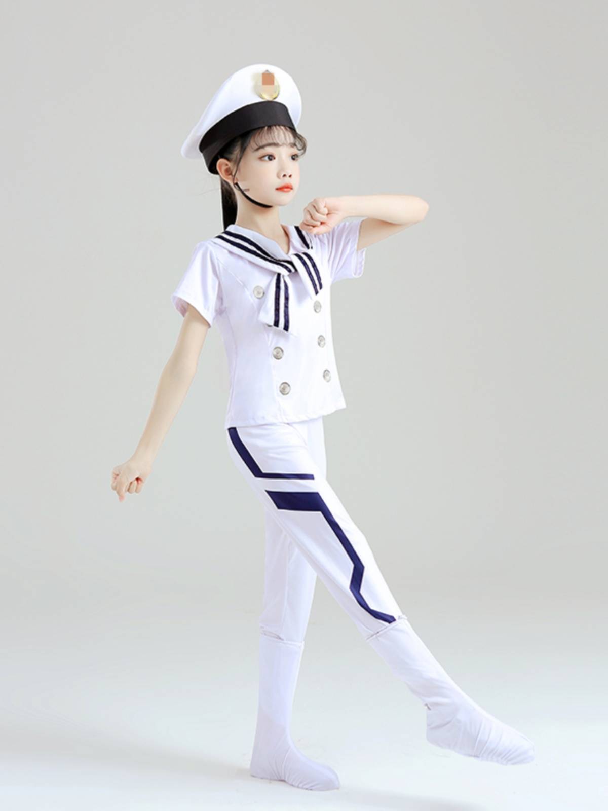 Children's Navy Feng Liuyi Performance Service Primary and Middle School Student Army Drums Drum Band Getting Fighting Performance Service