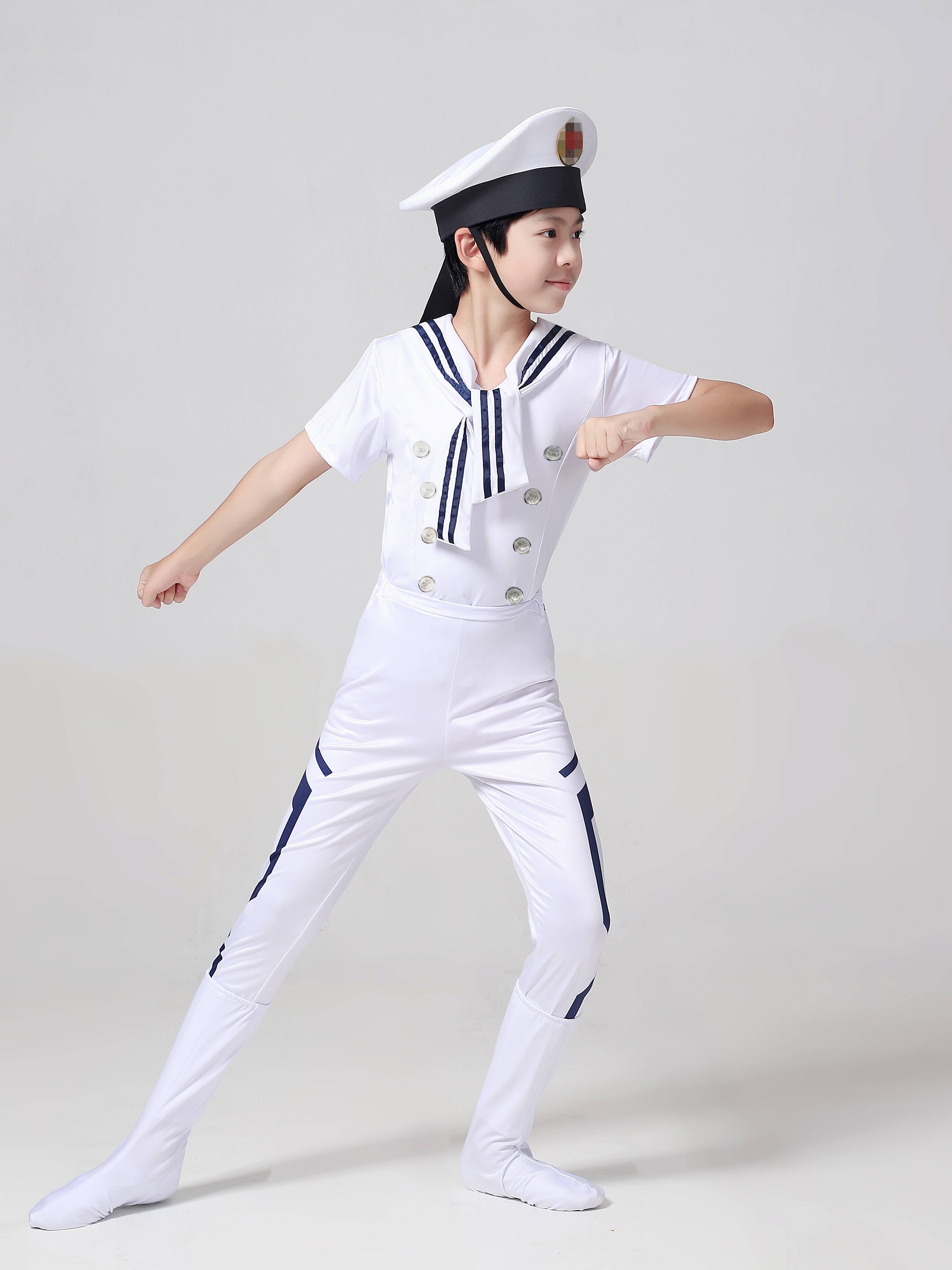 Children's Navy Feng Liuyi Performance Service Primary and Middle School Student Army Drums Drum Band Getting Fighting Performance Service