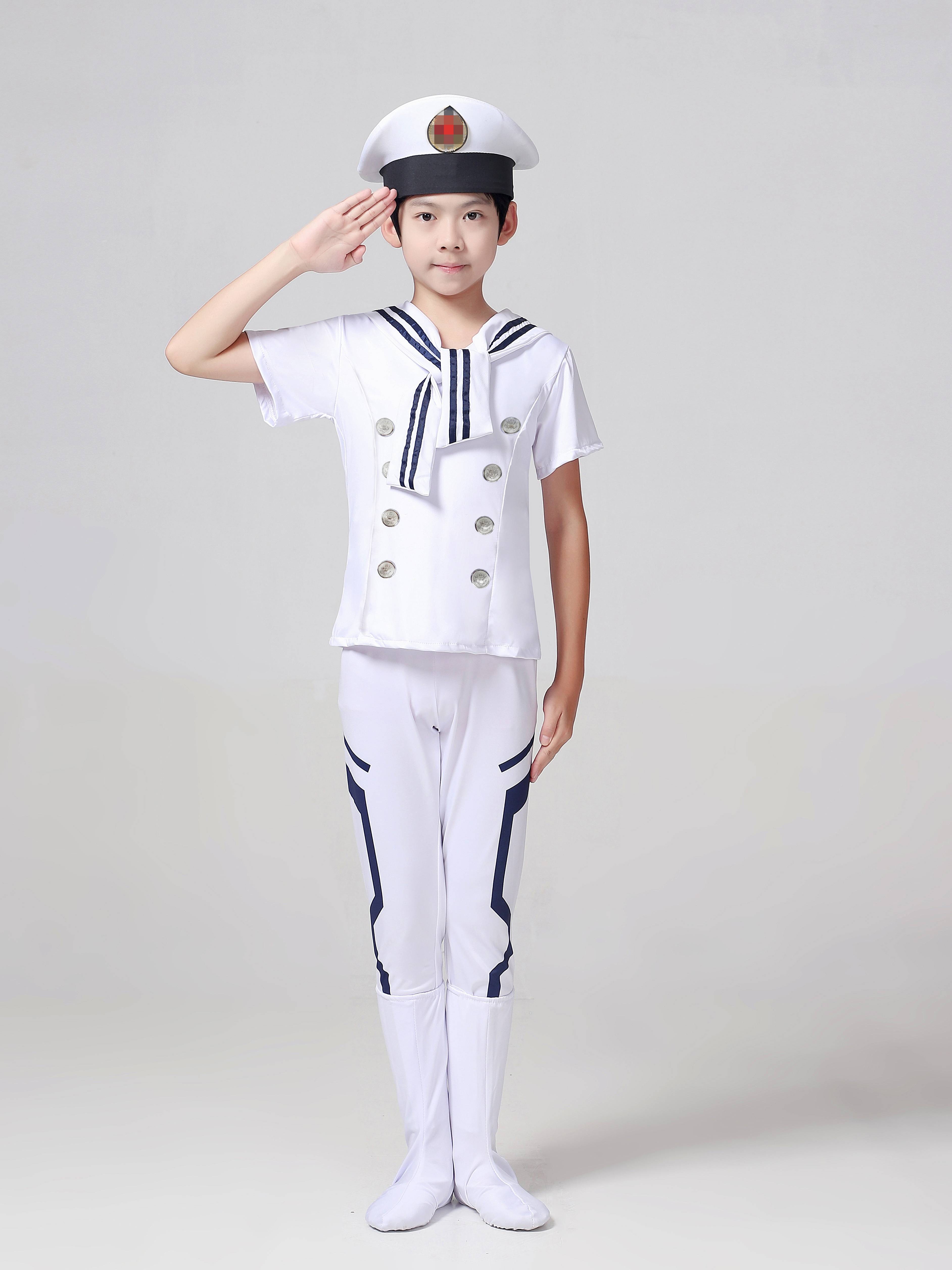 Children's Navy Feng Liuyi Performance Service Primary and Middle School Student Army Drums Drum Band Getting Fighting Performance Service