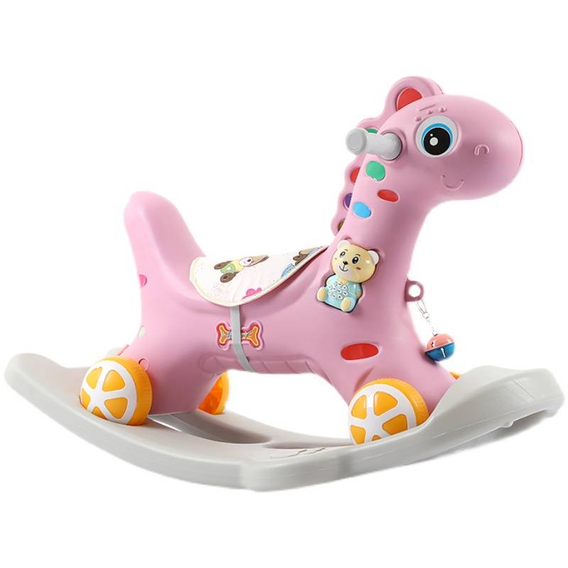 Shake Horse Little Trojan Trojan Tombok toys Anti -Falling Infant Baby Slipping Multifunctional Two -in Three -year -old household shaking car