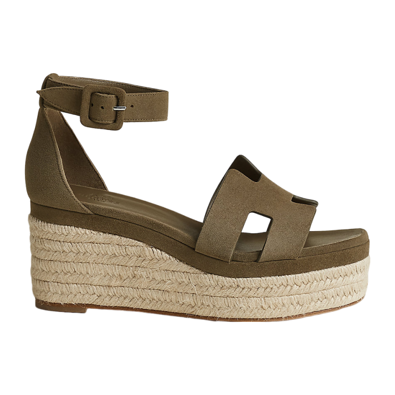 HERMES/Hermes 2023 new women's classic H upper juko thick sole sandals