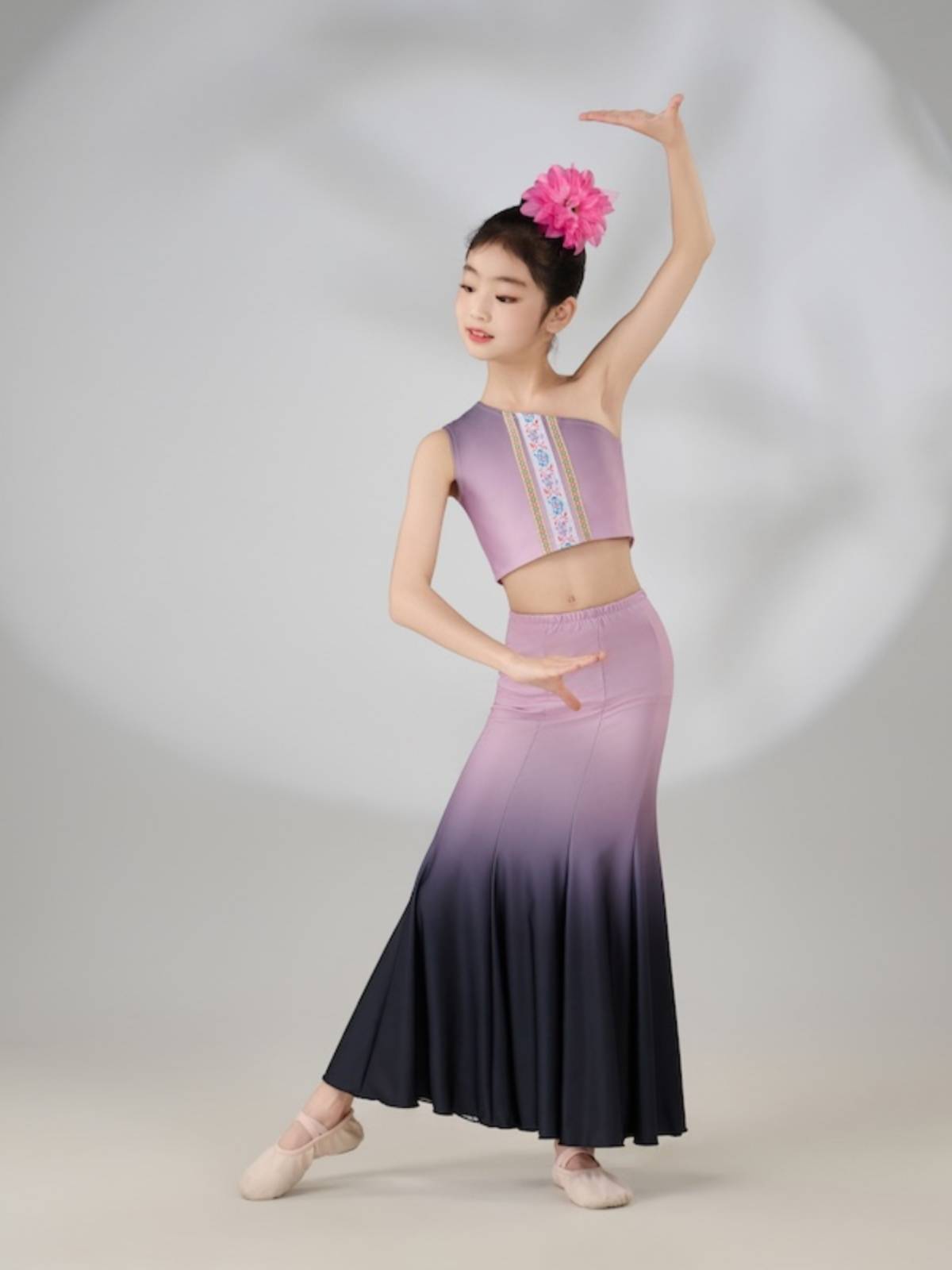 New children's Dai dance service minority performances, grade practice skirts, national style bag hip fishtail skirt