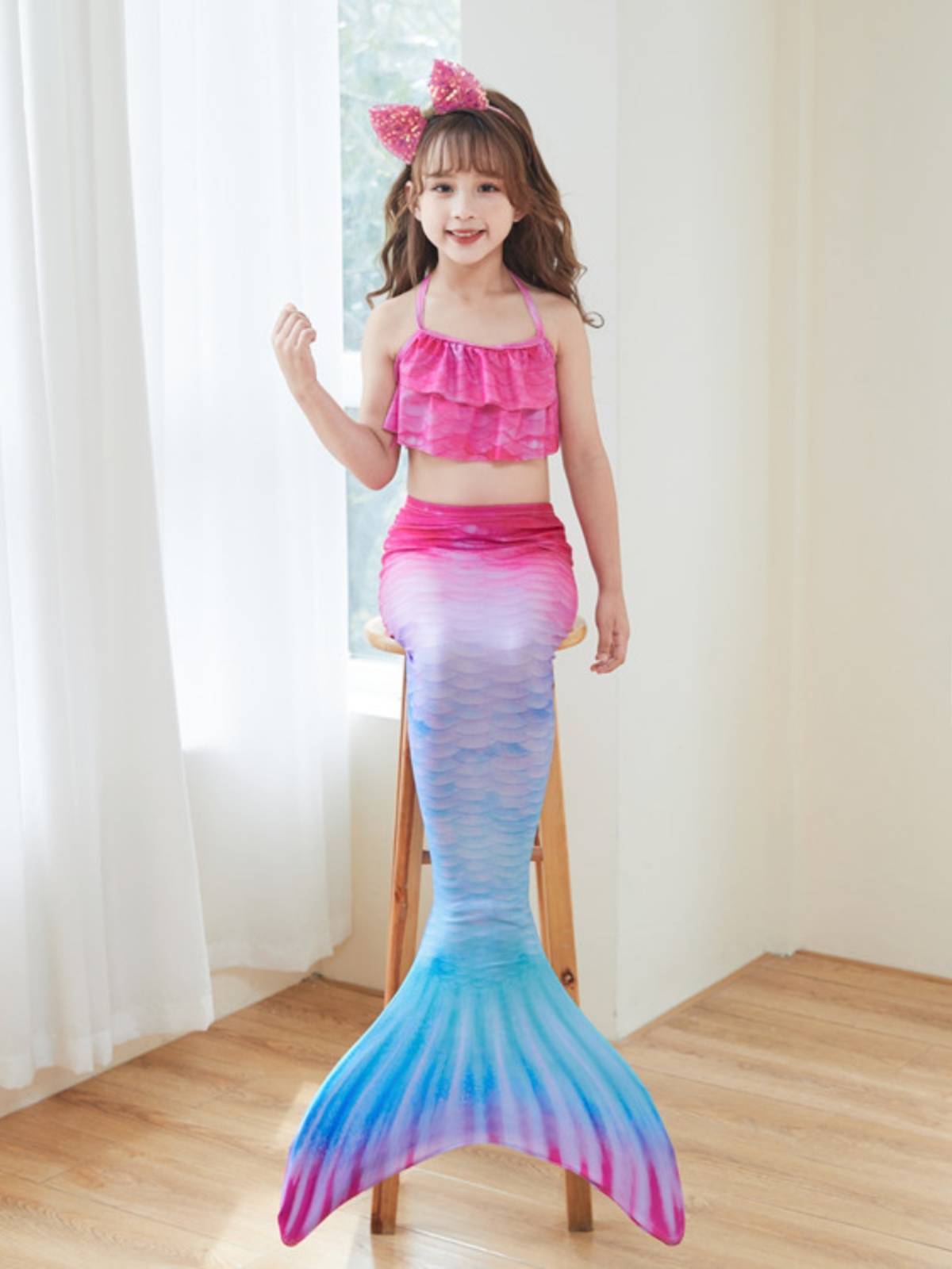 New Mermaid Mermarket Performance Swimwear Girl Alice Children Princess Bikini Performance Photography Hot Spring Swimsuit