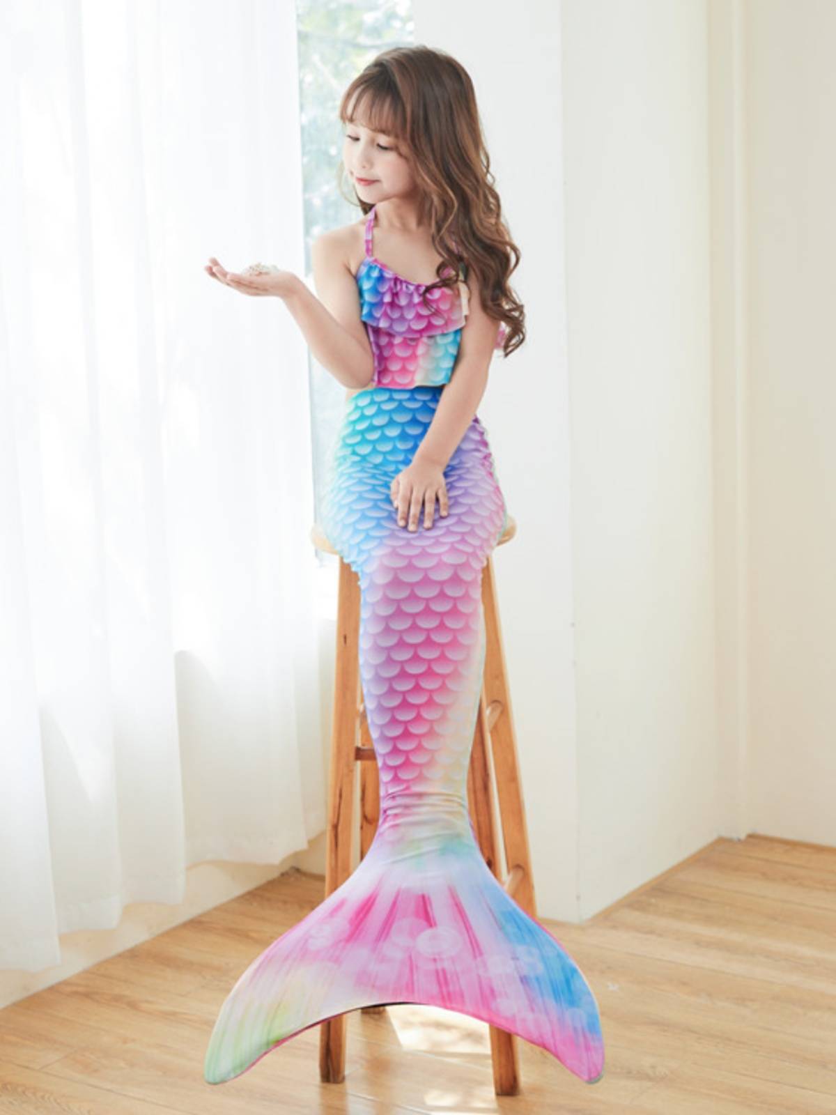 New Mermaid Mermarket Performance Swimwear Girl Alice Children Princess Bikini Performance Photography Hot Spring Swimsuit