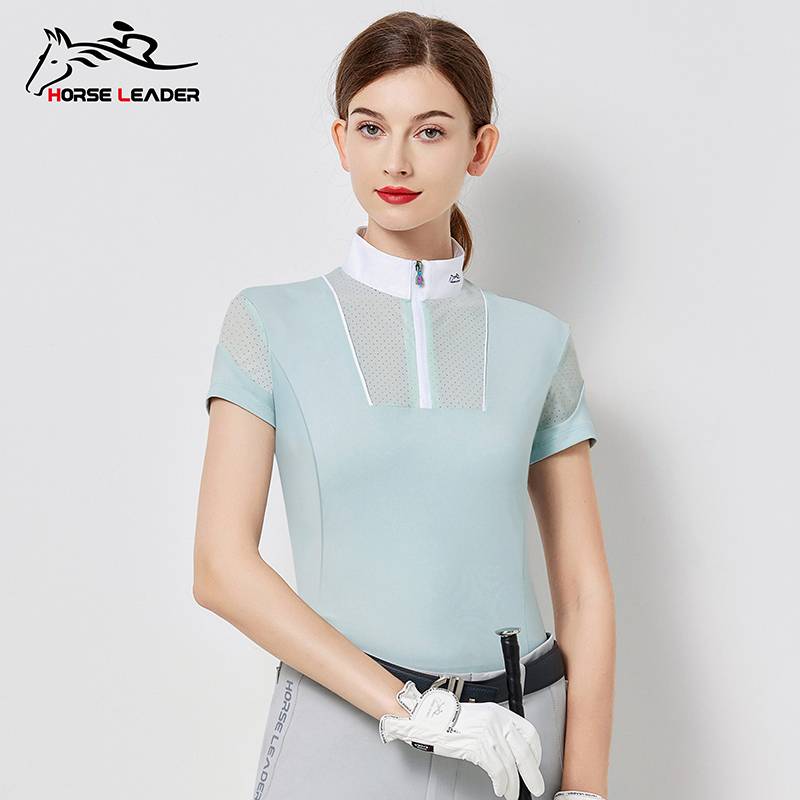 Women's Equestrian Top Short -sleeved Women Equestrian Cavaliers Women's Horse Women Equestrian Clothing Summer Equestrian Clothing