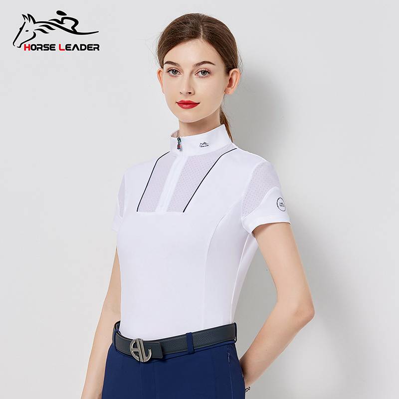 Women's Equestrian Top Short -sleeved Women Equestrian Cavaliers Women's Horse Women Equestrian Clothing Summer Equestrian Clothing