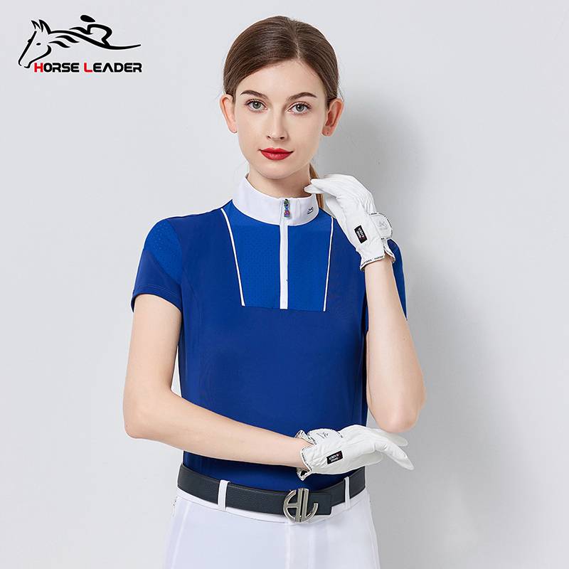 Women's Equestrian Top Short -sleeved Women Equestrian Cavaliers Women's Horse Women Equestrian Clothing Summer Equestrian Clothing
