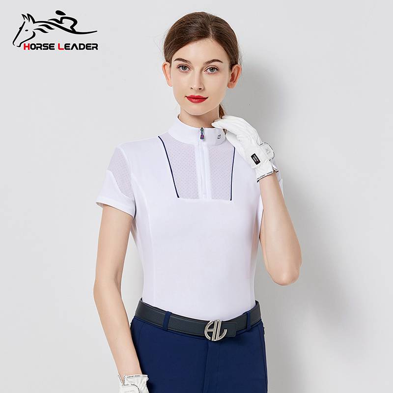 Women's Equestrian Top Short -sleeved Women Equestrian Cavaliers Women's Horse Women Equestrian Clothing Summer Equestrian Clothing