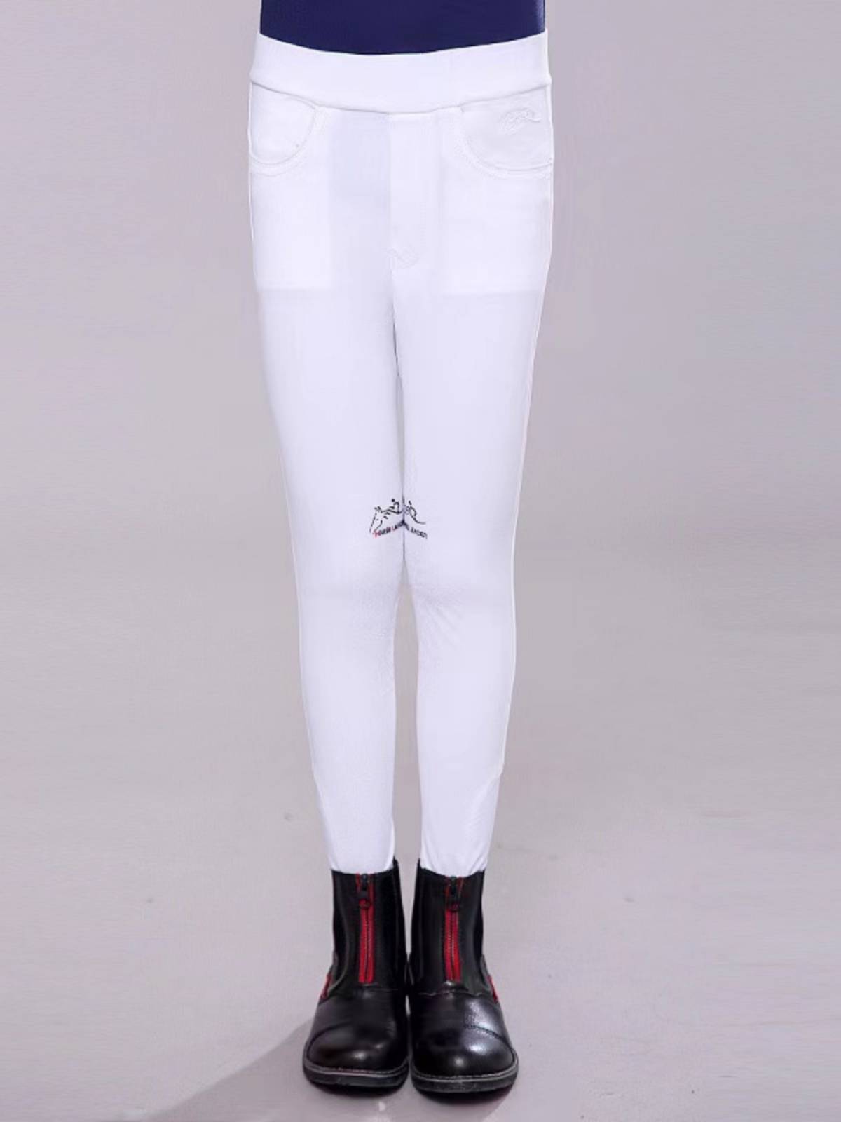 HorseLeader summer ultra -thin elastic waist silicone anti -slip children's equestrian horse pants equestrian equipment