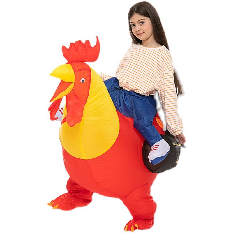 Douyin same net red children's festival three -dimensional mount dinosaur inflatable, fire birds, space, Tianma, puzzled clothing