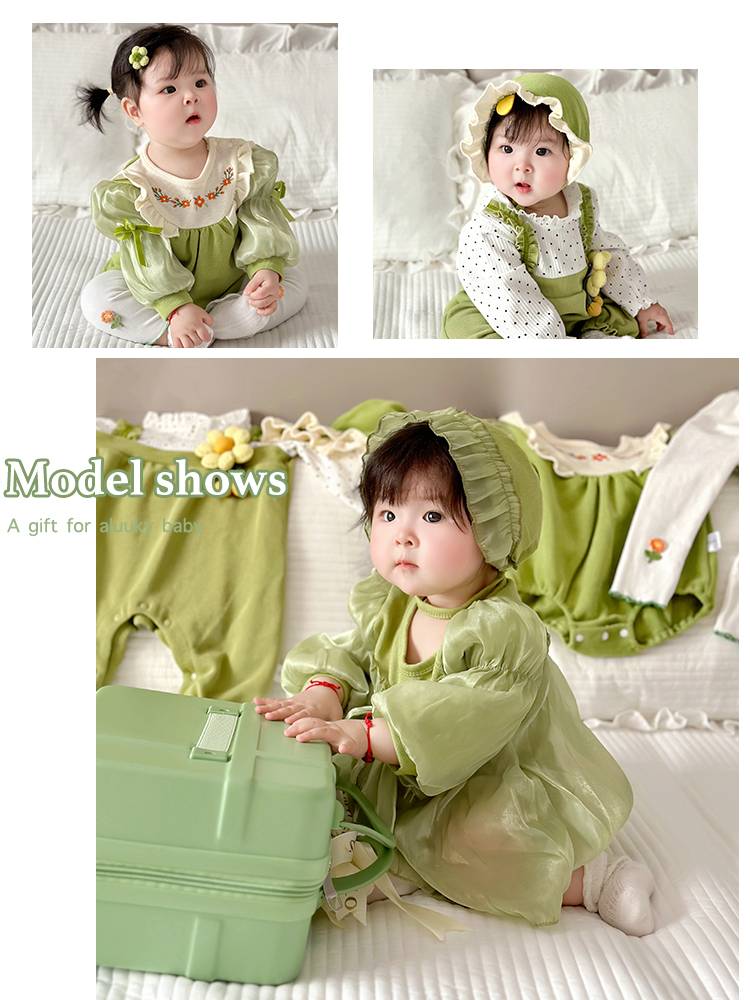Newborn children meet the gift baby clothes gift box set, high -end full moon hundred days female baby gift spring and summer