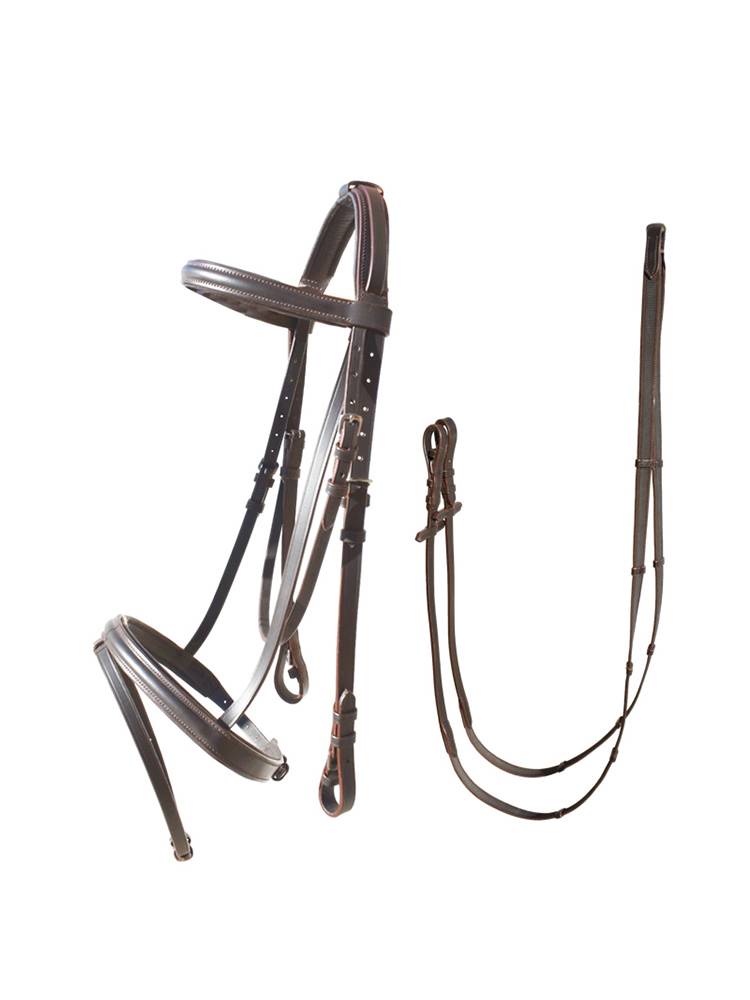 2024 new British cowhide Shuile Slide Set Set Suck Sushi Delle reins, saddles, horses, Shuile Pima
