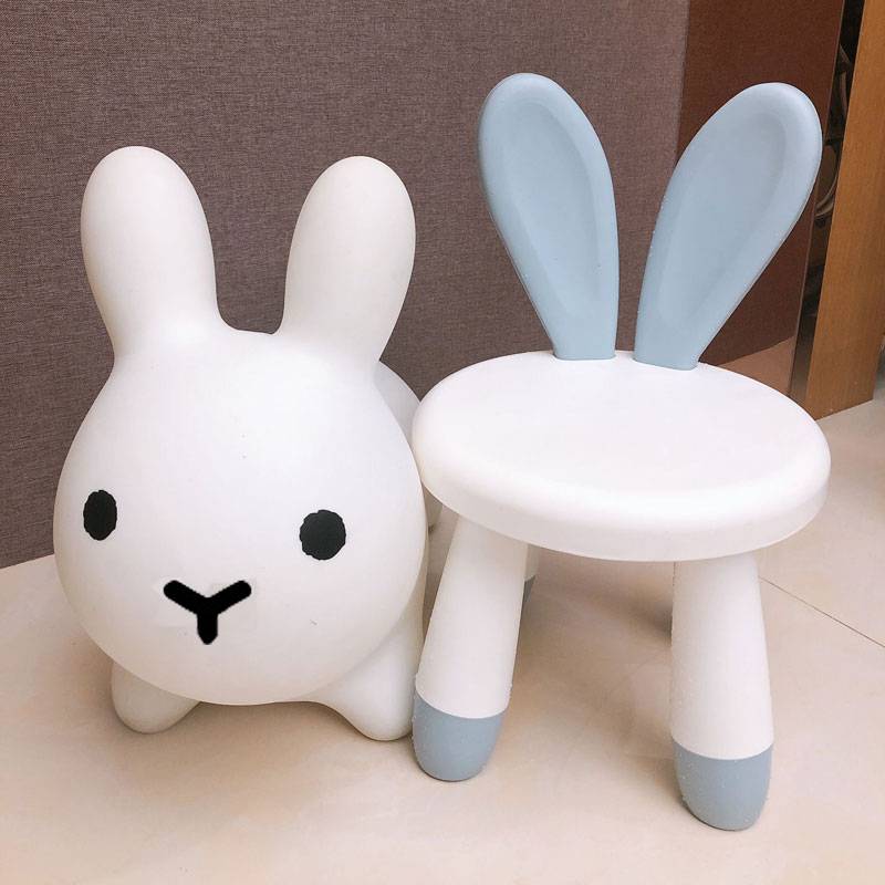 Garfield Rabbit white + thicker blue bunny chair