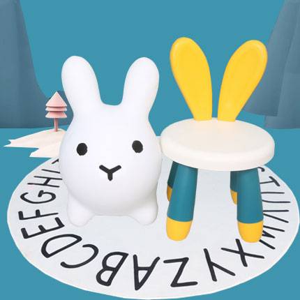 Garfield Rabbit white + thick Morandi rabbit chair