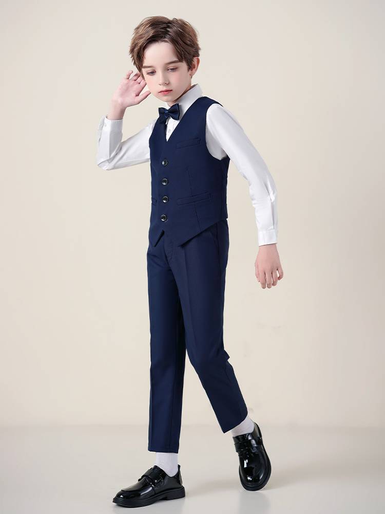 Children's suit suit Boys Host Mattorders Margin Ceremony Piano Violin Show Performance Gala