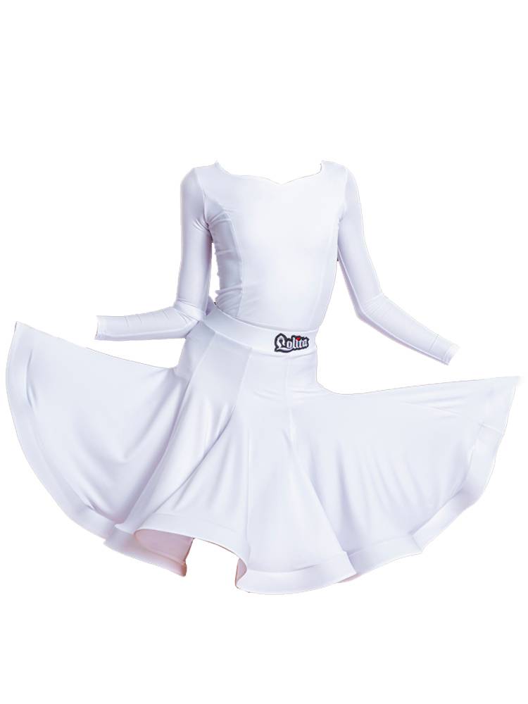 Lolita Odo Children's Latin Dance Standarded Professional Competition Fress Girls Latin Skirt Dance Competition