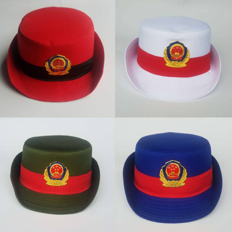 Children's Drum Team Clothing Hat High Hat Battle Flag Make Flag Hand Female Women's Army Garlet Hat Clothing Accessories